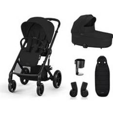 Cybex Balios Pushchair Bundle 5 Pieces Moon Black