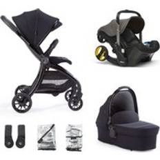 Cybex Adjustable Handle - Travel Systems Pushchairs Cybex Aylo Rich Black 6pc inc Doona Urban Grey Car Seat (Travel system)