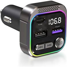 FM Transmitters Chronus FM Bluetooth 5.3 Transmitter Car Adapter with PD30W