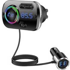 FM Transmitters FM Bluetooth FM Transmitter for Car and QC3.0 5V/2.4A