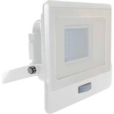 V-TAC 30W LED Projektør Med Sensor Hvid Spotlight
