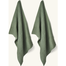 Søstrene Grene Viskestykker 2-pak 50 x 70 cm 2 stk Viskestykke Grøn (70x50cm)