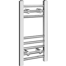 Heated Towel Rails iBathUK Straight Heated Towel Rail Radiator 600 x 300 Chrome Warmer Rad