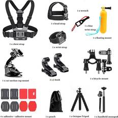 INF GoPro Aolkee Action Camera Accessories 20-i-1 Bundle Kit