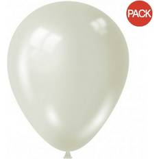 Latex Balloons Pack Of 100 Pearl White One Size
