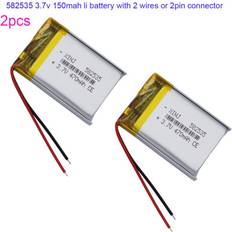 2pcs 3.7V 470mAh 1.74Wh Li-Polymer Battery