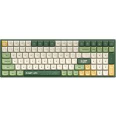 iQunix F97 Camping Wireless Gaming Tastatur RGB MX-Brown