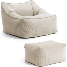 Mokebo Sessel Mit Hocker XXL Sitzsack