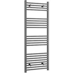 Heated Towel Rails iBathUK Straight Heated Towel Rail Radiator Ladder 1600 x 600 Grey