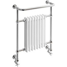 Heated Towel Rails iBathUK Belford Traditional Vertical Heated Towel Rail 820 x 485 mm