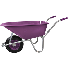 Willab Trillebår Plast 100 Liter Plum Luftgummidekk
