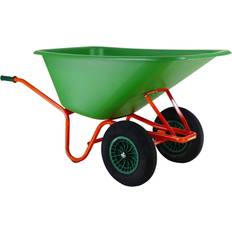 Trädgårdsredskap Siena Garden P50253 Skottkärra 300 kg Grön Orange Svart Luft