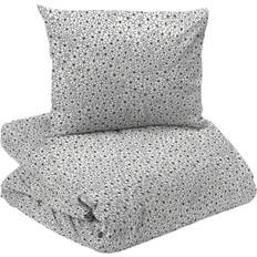 Redlunds Fridolina Påslakanset Grå Blommor Bäddset Enkeltäcke 150x210 Påslakan (210x)