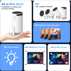 Magcubic Magcubic Projector Android 11 4K 1280 x 720P HY300 Dual Wifi