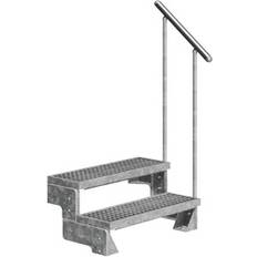 Außentreppen Dolle Außentreppe Gardentop 36-44cm Geschosshöhe 80cm breit