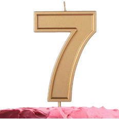 Gold Cake Candles Shatchi Gold 3 Number Candle Birthday Party Cake Decorations Topper