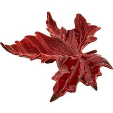 Gudrun Skål 21 cm Blad Rød