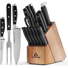 Knife Set with Block 17 Pieces