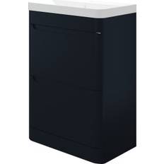 Malmo Indigo Blue Freestanding J Pull Compact Vanity Unit 600 x 350mm