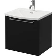 Napoli Matt Black 500mm Wall Mounted Vanity Unit