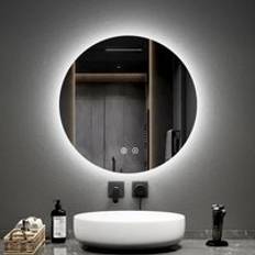 Bathroom Furniture EMKE 600mm Round Bathroom Led Mirror with Bluetooth Illuminated Backlit