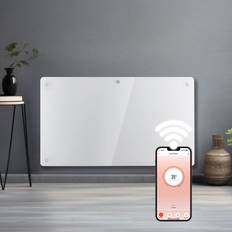 1500W White Glass Electric Panel Heater