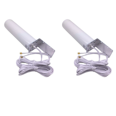 Jojomino 2X 3G 4G LTE External Antenna Outdoor 5M Dual Slider SMA Connector