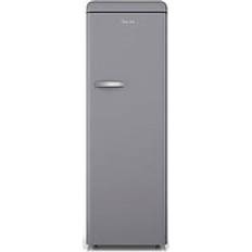 Grey Freestanding Refrigerators Swan SR11050GRNE Retro Tall Larder Fridge 337L Grey
