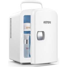 AstroAI Mini Fridge 4 Litre 6 Can Portable AC+DC Power Cooler White