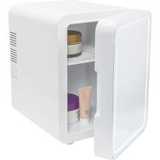Mini Fridges ValueLights Beauty Mini Fridge 4L with LED Mirror 25 x 24 x 18 cm White