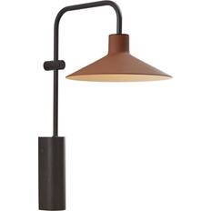 B - Trä Vägglampor Bover LED-Vägglampa Platet A/02 Svart/Terrakotta Väggarmatur
