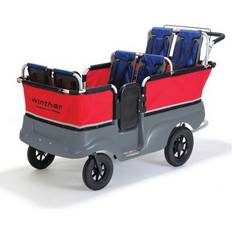 Winther Turtle Kiddy Bus And Stroller 6 Seats 40 H x 70 W x 30 D Red/Gray