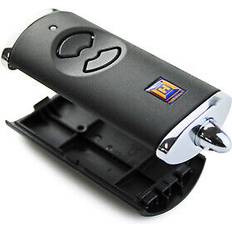 Garagentore Hörmann Ersatz-Gehäuse HSE 2 für Handsender 2-Tasten Schwarz/Chrom