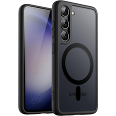 JeTech Magnetisch Hülle Für Samsung Galaxy S23 5G 6,1 Zoll Kompatibel Mit MagSafe Tra Schwarz