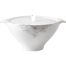 Royal Porcelain Angelina Platinum Lock Till Terrin 23 cm Vit Serveringsskål