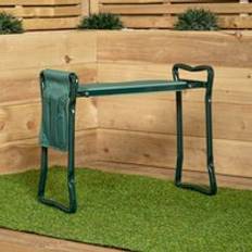 Green Garden Kneeling Pad with Chair and Detachable Tool Bag