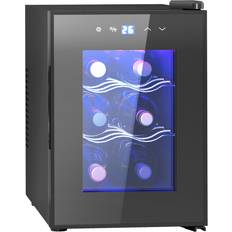 Mini Wine Fridge 6 Bottle with Glass Door