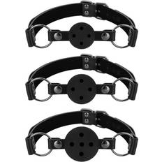 Set of 3 Ball Gags Black