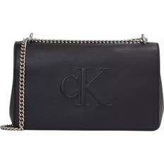 Väskor Calvin Klein Jeans Axelremsväska Sculpted Ew Flap25 - Na Svart