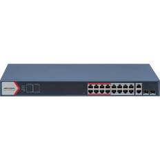 DS-3E1318P-EI(B) 16 Port Fast Ethernet Smart POE Switch