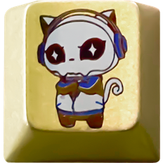 Akko 8th Anniversary Titanium Alloy Artisan Keycap