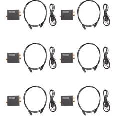 D/A Converter (DAC) Sodial 6x Digital Optical Coaxial Toslink To Analog Audio Converter Adapter SV L5Y1