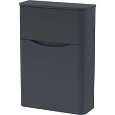 Black Toilets Nuie Lunar Back To Wall WC Toilet Unit 550mm Wide Satin Anthracite