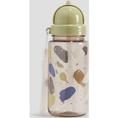 H&M Gul Vattenflaska Med Tryck Beige Prickig One Size