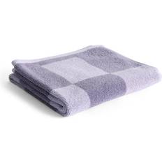 Organic Guest Towels Hay Check Guest Towel Purple (150x50cm)