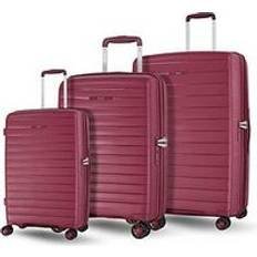 Rock Hard Suitcase Sets Rock Palma 3-Piece Luggage Set Cabin Medium Large