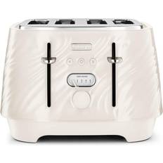 De'Longhi Beige Toasters De'Longhi Ballerina Seta 4 Slot Toaster Silk Beige