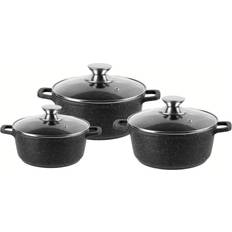 Cheffinger Kastrullset 6 Delar Set med lock 6 delar