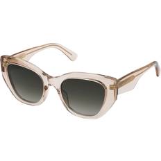Sunglasses Nina Ricci Woman SNR398 Sunglasses Acetate Yellow Smoke Butterfly Normal Shaded - Yellow/Smoke