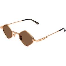 Solglasögon XLab Unisex Tenerife Solglasögon - Metall Guld/Brun